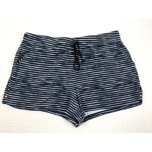 Maurices In Motion Women's Shorts Sz XL Elastic Waist Drawstring Pocket Navy